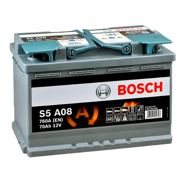 Акумулятор AGM 12V 70AH 760A R+ S5 A08 0092S5A080 0 092 S5A 080 фото