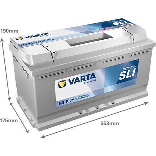 Акумулятор 12V 100AH 830A R+ DYNAMIC SLI 600402083 600 402 083 фото