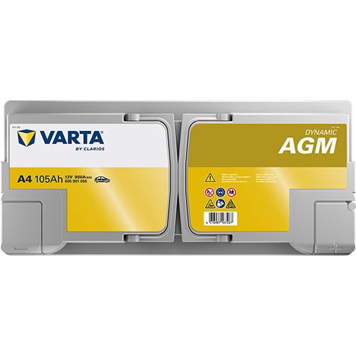 Акумулятор AGM 12V 105AH 950A R+ DYNAMIC 605 901 095 фото