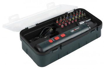 Викрутка акумуляторна Gut Mechanic 4v, 1/4", max 5nm, 320 об/хв, 2ah, час роботи 45 хв (гарантія 36 місяців) sd14320 SD-14320 фото