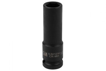 Головка Торцева Ударна 1/2" 14mm L-80mm 6-Гранна (Подовжена) Ils01214 ILS-01214 фото