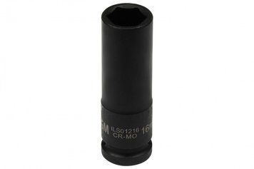 Головка Торцева Ударна 1/2" 16mm L-80mm 6-Гранна (Подовжена) Ils01216 ILS-01216 фото