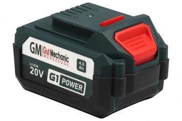Батарея акумуляторна Gut Mechanic 20v 4ah li-ion з led battery indicator (гарантія 12 місяців) bp04000 BP-04000 фото