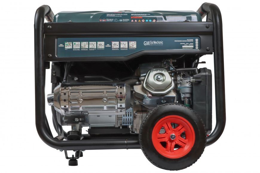 Генератор Бензиновий Gut Mechanic 7.0/7.5kw 8.75/9.37kva 12v/230v/380v Avr Трифазний Ручний/ Електростартер GG-70380E фото