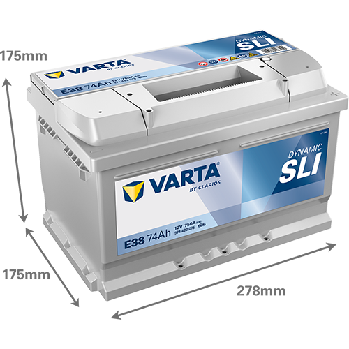 Акумулятор 12V 74AH 750A R+ DYNAMIC SLI 574402075 574 402 075 фото