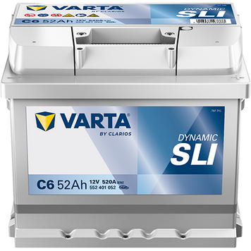 Акумулятор 12V 52AH 520A R+ DYNAMIC SLI 552401052 552 401 052 фото
